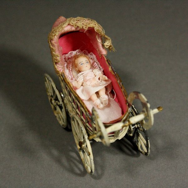 miniature prams for dolls house