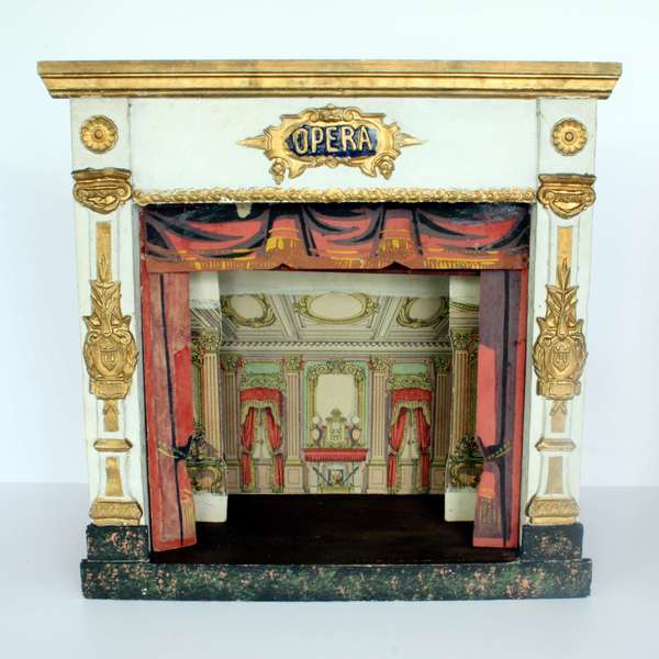 antique French Theater , antique French Miniature Opera