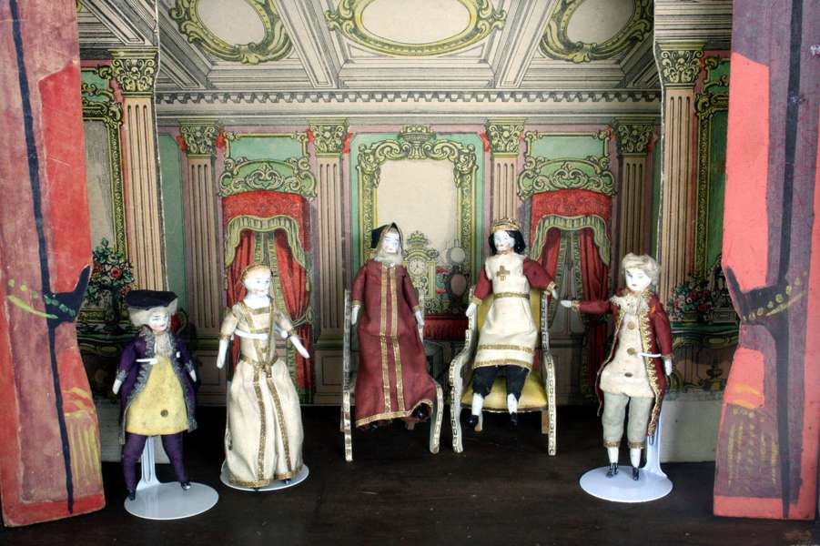 antique dolls house  , antique French Miniature Opera , antique French Theater