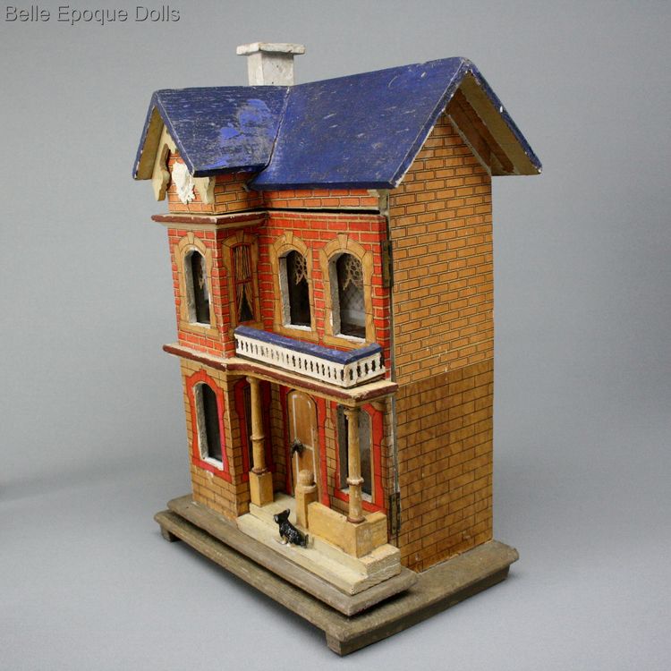 old wooden dollhouse