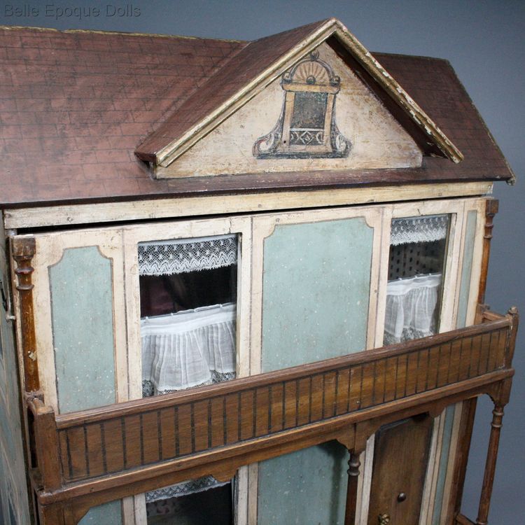 antiek puppenhaus , antique gottschalk dollhouse