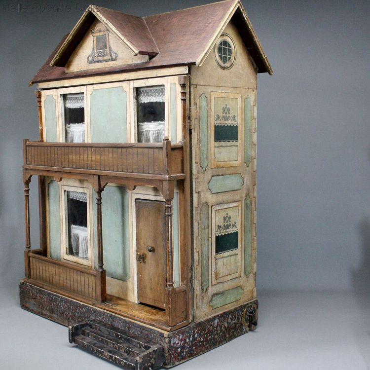 antique gottschalk dollhouse , antiek puppenhaus , 