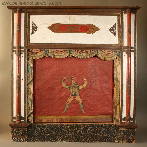 Antique miniature theater  , Antique miniature French Theater Opera Gaite , Antikes Theater Puppenstuben 