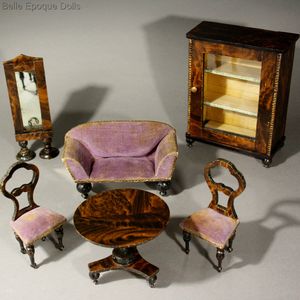 Antique Dollhouse Furniture - 1