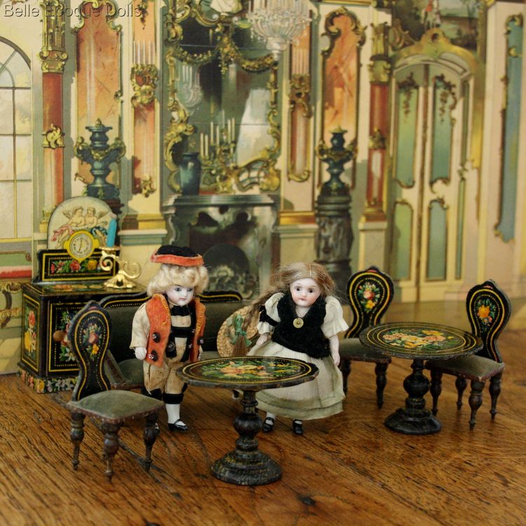 miniature dollhouse salon furniture