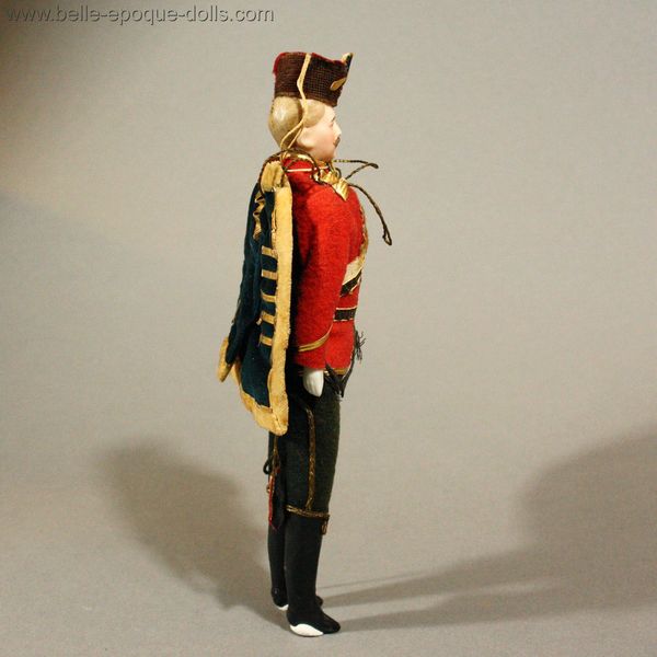 Antique Dollhouse German soldier , Antique dolls house officer doll hussard 