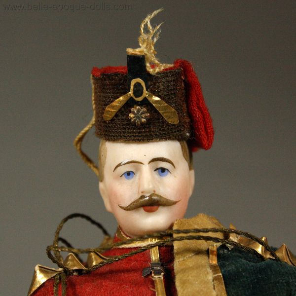 Antique Dollhouse German soldier , deutsche puppenstubensoldaten Uniform