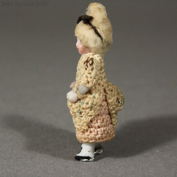 Puppenstuben puppen , Antique Dollhouse tiny all bisque doll carl horn , Puppenstuben puppen