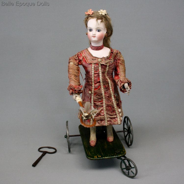 antique automaton doll badminton , antique automate joueuse de badmington , mechanical toy gustav vichy