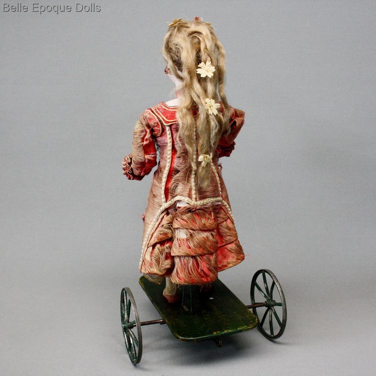 automaton gustav vichy , antique automaton doll badminton , mechanical toy gustav vichy