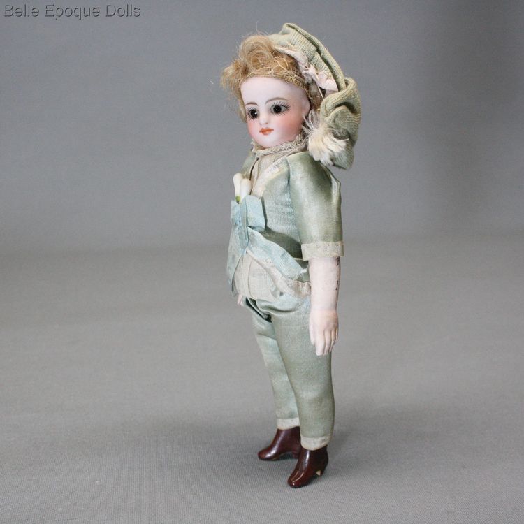 boy mignonette French doll , french antique bisque doll , boy mignonette French doll