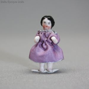 frozen Charlotte , antique all porcelain doll miniature 