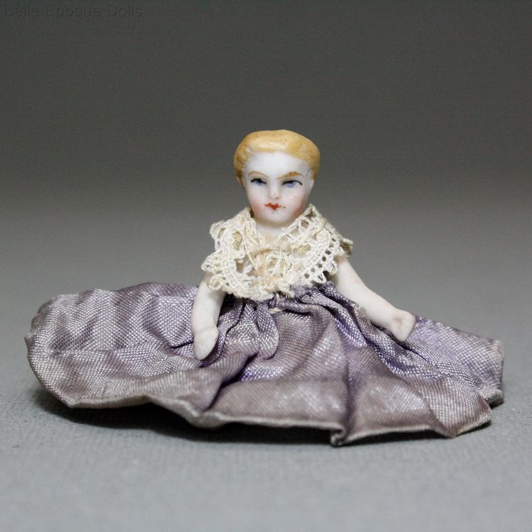 Antique dolls house miniature baby  , Antique Dollhouse all bisque doll  , Antique dolls house miniature baby 